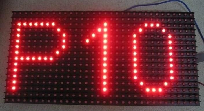 P10 Outdoor Single Color Red Waterproof Graphic LED Module Text Message Sign