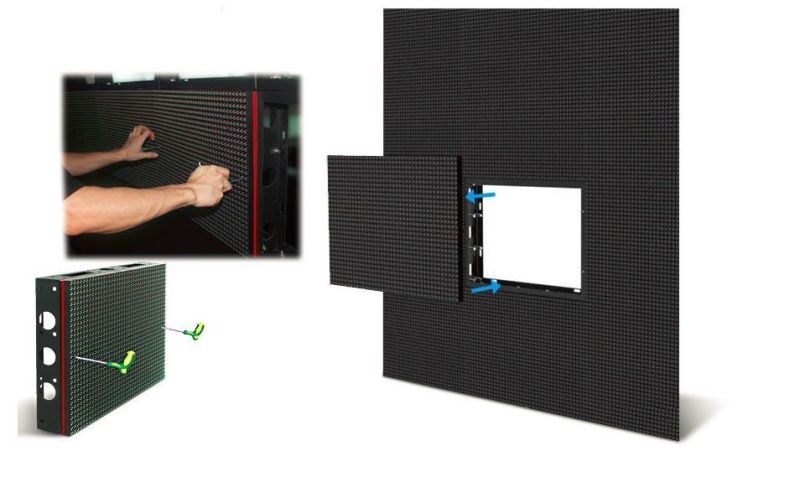 Giant SMD3535 P8 LED Display Screen Wall for Advertising