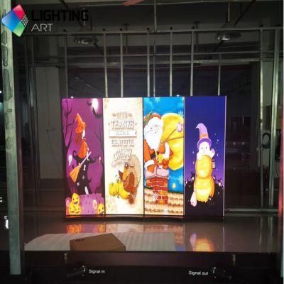 Shenzhen Indoor P1.9 P2.5 P3 HD WiFi Foldable Floor Stand Mirror LED Poster Display Panel Advertising LED Screen Poster