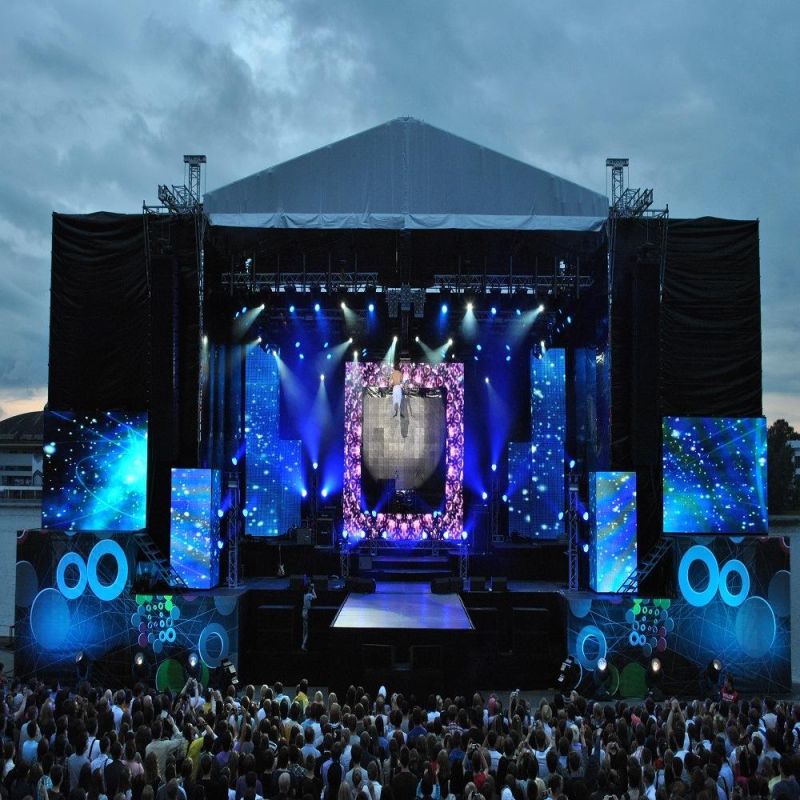 High Brightness Stage Rental P4.81 Outdoor Full Color LED Advertising LED Display Screen