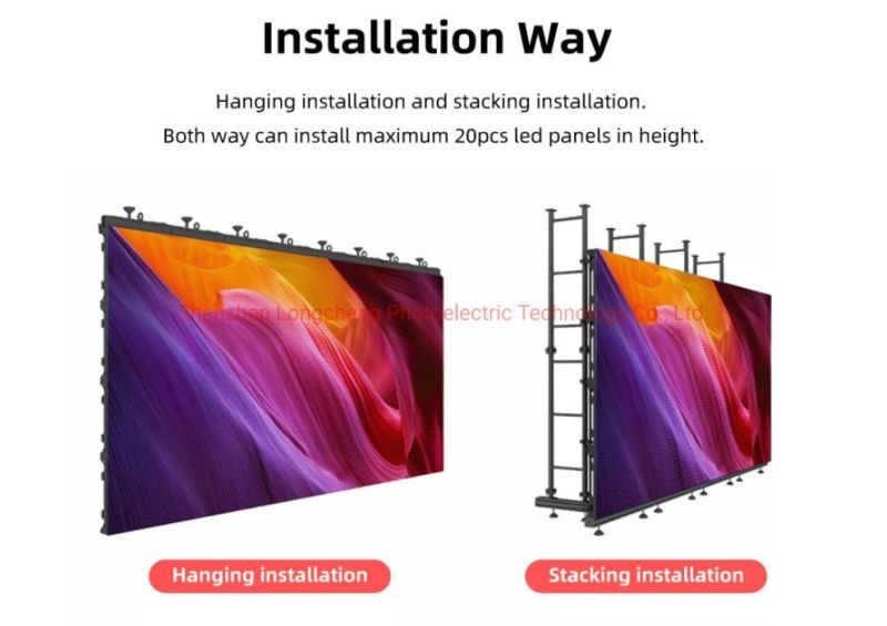 Stage Background Video P2.6/P2.9/P3.9/P4.81 Indoor/Outdoor LED Screen Rental Display Panel