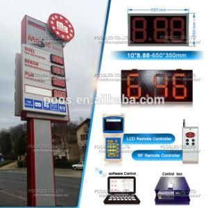 Outdoor Waterproof LED Digit Number Price Changer LED Gas Station LED Price Sign Gas Station USA