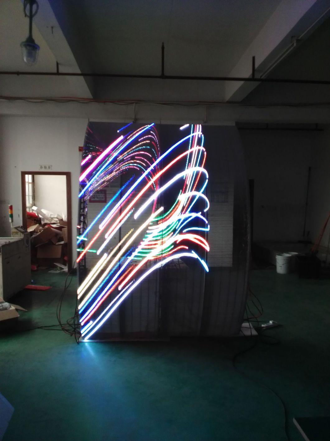 Transparent LED Display From 3.91 to 7.82 Pixel High Brightness