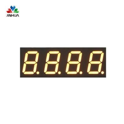 Pins Common Cathode 0.8 Inch White Four Digit 7 Segment Seven Segment LED Display