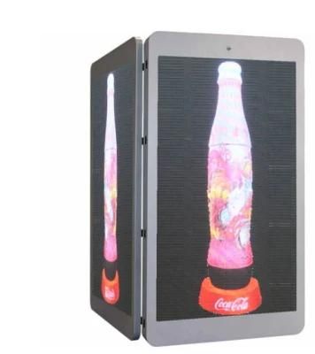 P5 Double Side LED Display Screen Light Pole Screen by 4G Icloud Control LED Screen