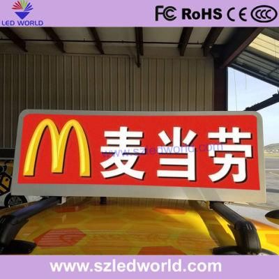 Taxi Top LED Display for Video Advertising P3, P3.33, P4, P5 Car LED