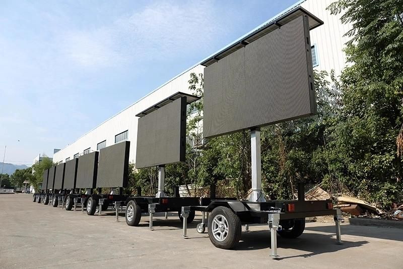 Mobile Advertising P4mm/P5mm/P6mm Outdoor Waterproof LED Trailer Billboard