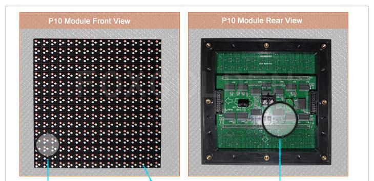 8500CD/M2 Outdoor P10 High Brightness Advertising LED Display Screen