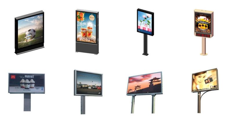 Street Double Sided Outdoor Advertising LED Sign Bus Stop