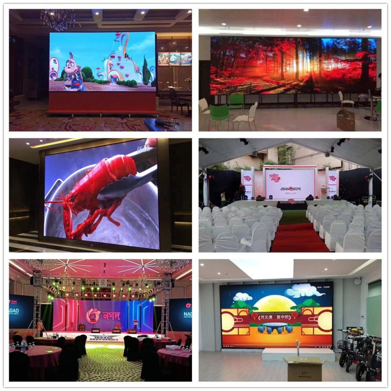 4mm 640*640 Aluminum Cabinet Video Wall HD SMD Indoor Rental LED Screen for Sale