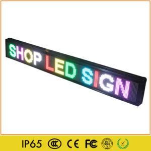 Scrolling Mono Color Tri-Color Programmable LED Sign for Shop