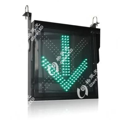 400mm Red Cross Green Arrow LED Traffic Signal Light Parking Lot Toll Station Exit Signs
