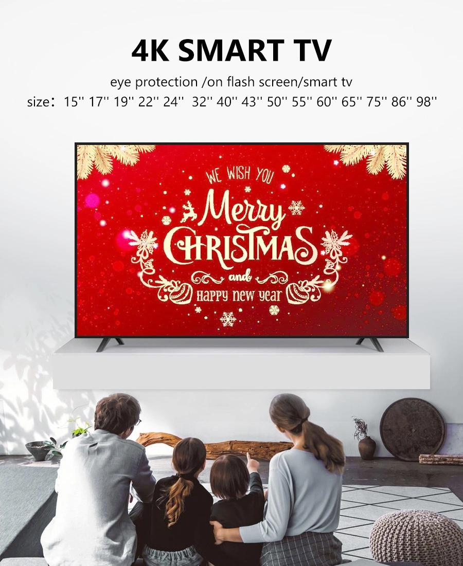 Home TV 55" 4K UHD Frameless Design LCD LED TV with Digital System Smart Curved TV Android 9.0