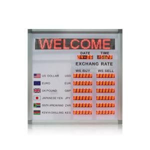 Currency Bank Exchange Rate LED Display/Bank Interest Rate Display Board/Folding LED Display