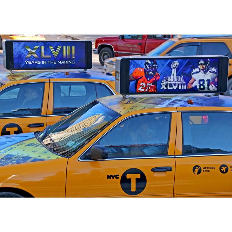Taxi Roof Top Advertising Double Side P5 Outdoor LED Display