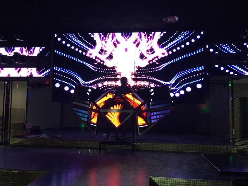 RGB Nightclub DJ Booth P5mm Irregular Shape Indoor Full Color DJ Table LED Display