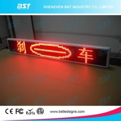 P6 Red Color Programmable Taxi Rear Window Scrolling LED Sign