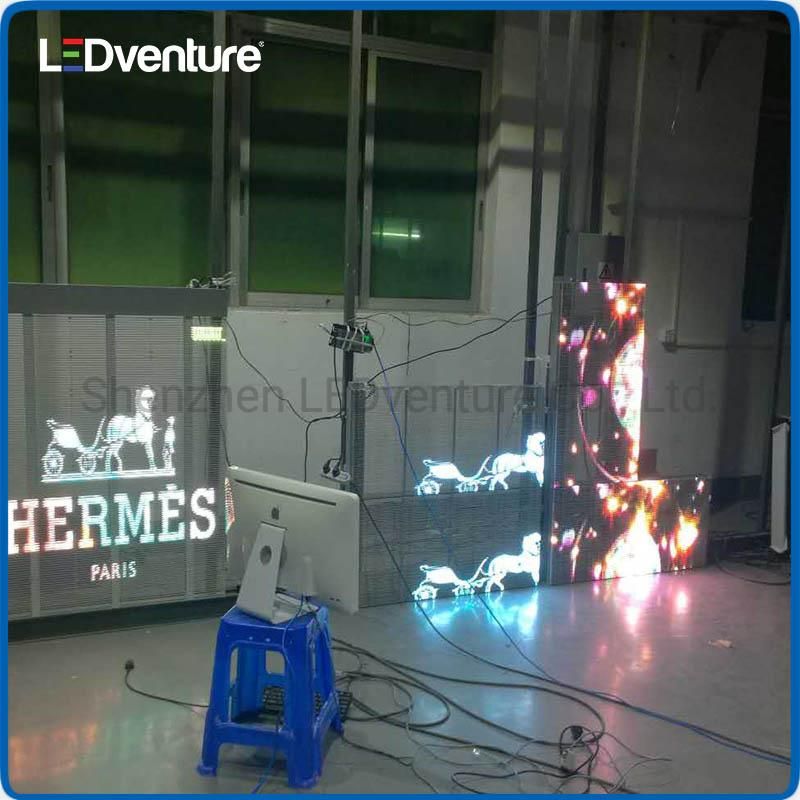 P7.81 Transparent Glass LED Sign