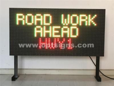 Outdoor Electronic Vms Double Sided LED Variable Message Sign, LED Traffic Display Board