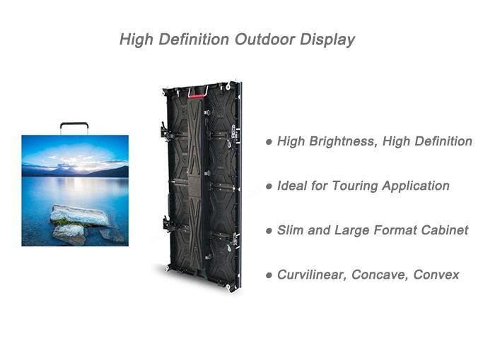Reliable P4.81 Outdoor 50X100cm Rental LED Display with Kinglight LEDs