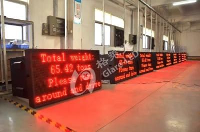 Overheight Vehicle Detection LED Signs Overweight LED Signs P16 Dual-Color Sign