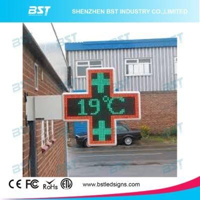 P16 Twoface Rg Color Programmable Outdoor LED Pharmacy Cross
