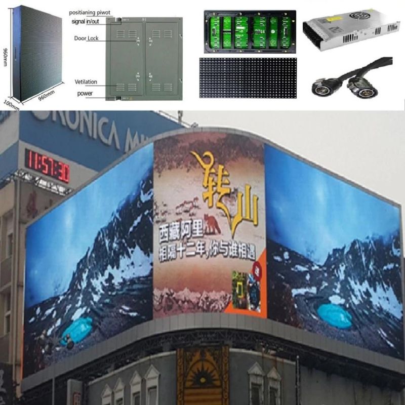 P6 Outdoor Double Sided/Face Advertising Video Wall LED Screen