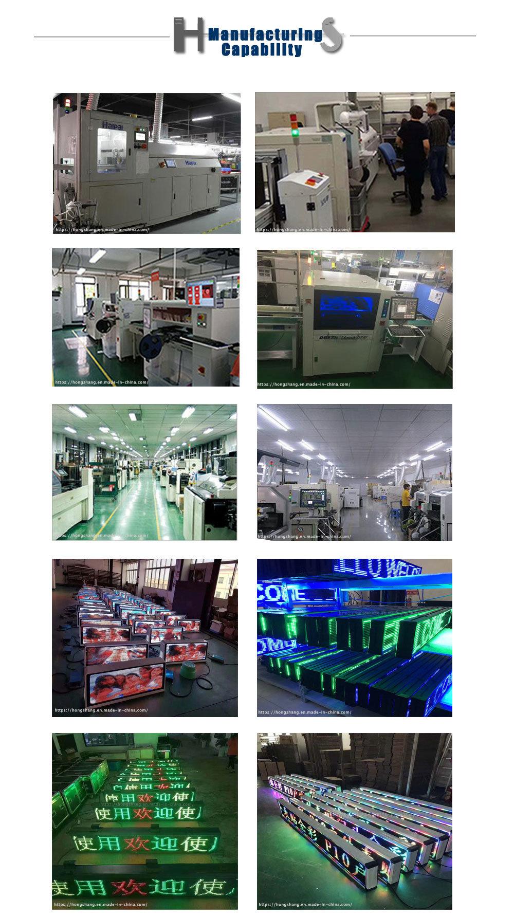 Suspended LED Display, Double-Sided Screen, Advertising Signboard, P10 Red Screen