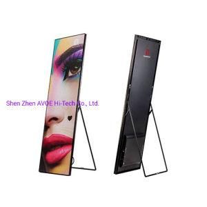 Commercial P3mm Portable LED Poster Display for Banks / Chain Shops 160&deg; View Angle
