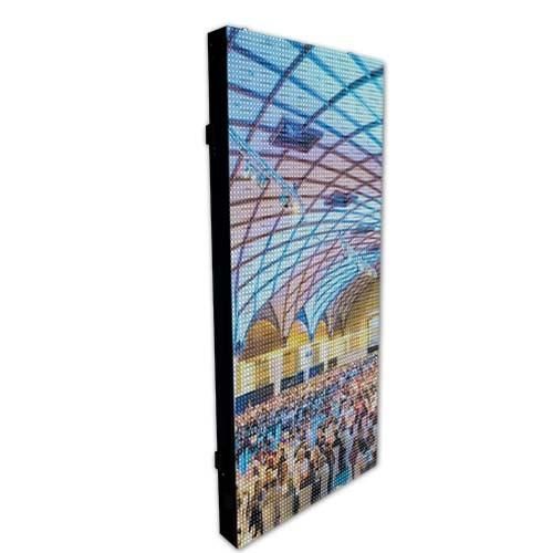 P8.9 High Quality LED Mesh Curtain Display with Unit Size 500*1000mm
