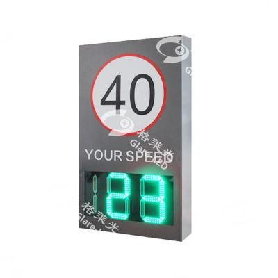 Road Traffic Safety Products Solar Powered Speed Limit LED Radar Sign