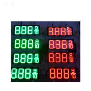 8.889/10 8&quot; Red 7 Segment LED Gas Price Sign