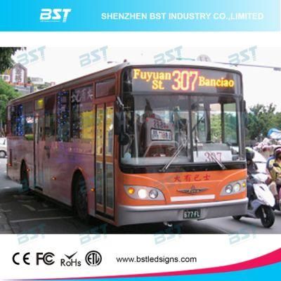 P10 Yellow Color Programmable Bus Scrolling LED Sign (front/rear window)