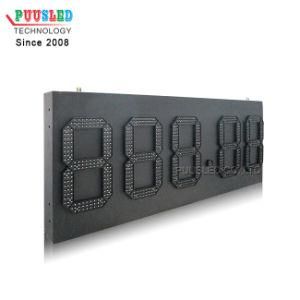 blue Color LED Number Display Number Sign Board 7 Segment LED Gas Station Price Sign