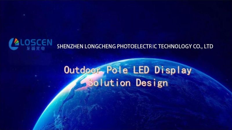 Outdoor LED Advertising Board LED Billboard Screen LED Display Poster Screen Light Pole LED Display Screen P6