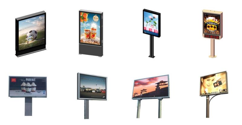 Outdoor High Quality Double Sided Advertising Billboard LED Light Box Mupi