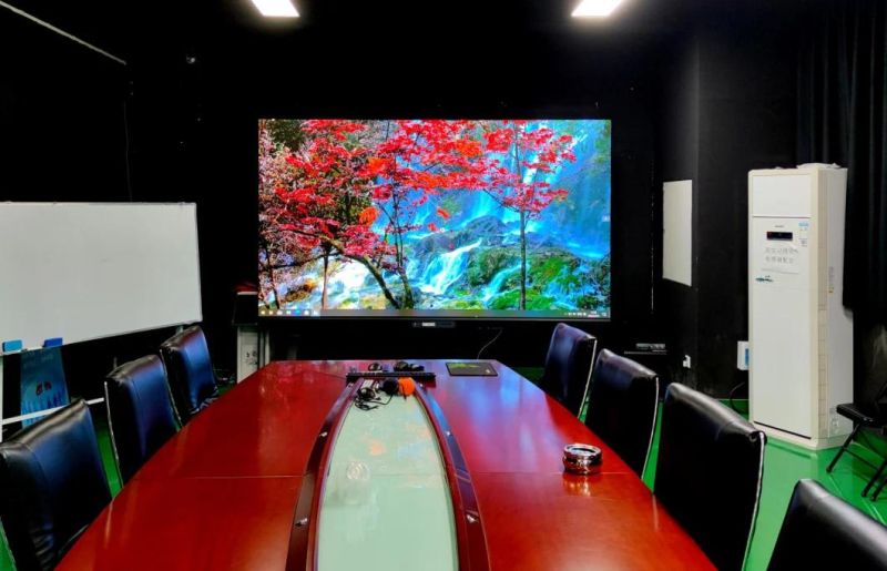 LED Full Color Indoor P1.86 Indoor LED Display for a Meeting Room 2.56X1.44m TV