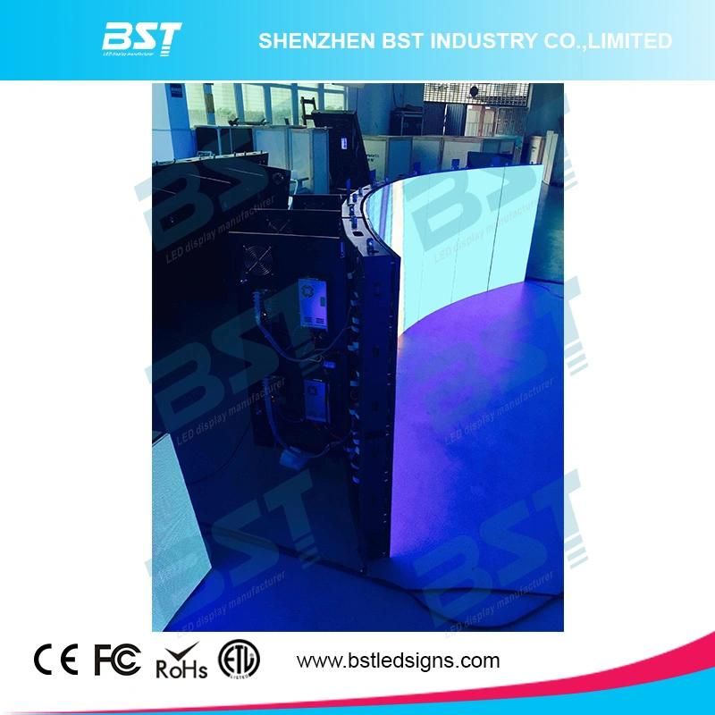 Flexible P4 Curved LED Advertising Display Screen with 140 Degree Viewing Angle---8