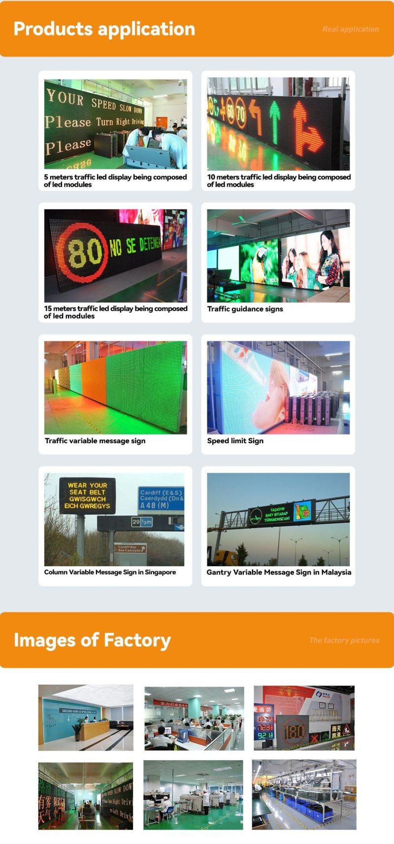 Outdoor P16 LED Panel Traffic Sign Advertising LED Board Digital Displays