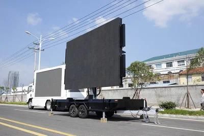 P8 Video Display Outdoor Advertising Mobile LED Screen Trailer
