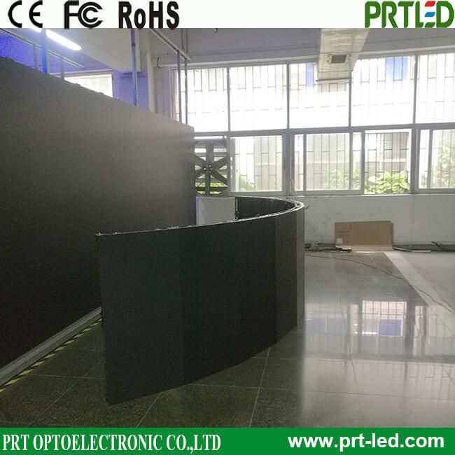 Curved LED Display Panel with Angle Adjuster for Different Shapes (indoor/outdoor P3.91, P4.81, P5.95, P6.25)