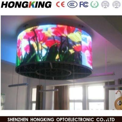 P2.5 P3 P4 HD Soft Rubber Flexible Fixed LED Video Display with Any Shape / Size