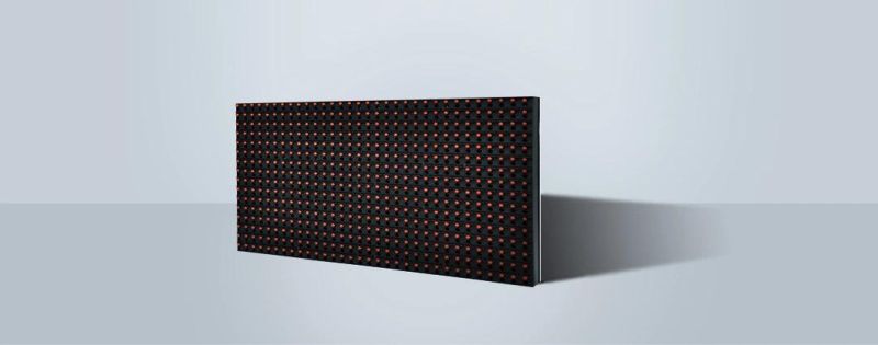 Outdoor DIP P10 Single Color LED Module Panel Red LED Module for Running Message LED Display Module