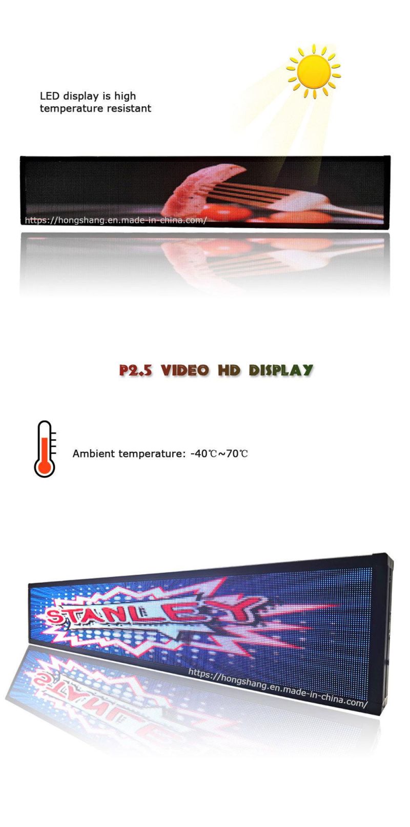 High Quality Energy Saving Advertising Sign Indoor P2.5 LED Display Board