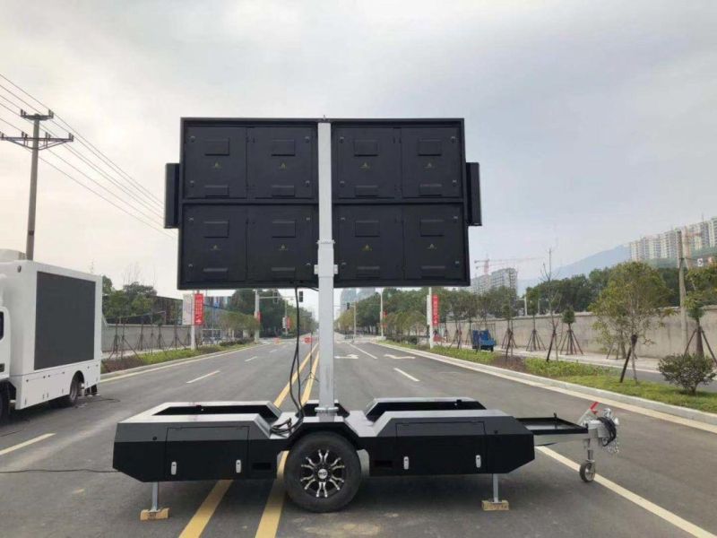 Outdoor Advertising 8sqm Mobile LED Trailer Billboard