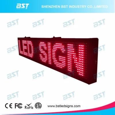 P10 Red Color High Brightness Programmable Semi-Outdoor LED Sign