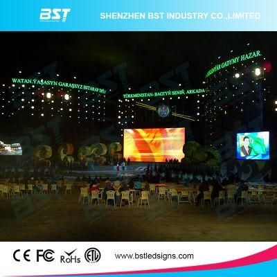 Seamless 4.81m Front Service LED Display Outdoor, LED Big Screen Die Casting Aluminum