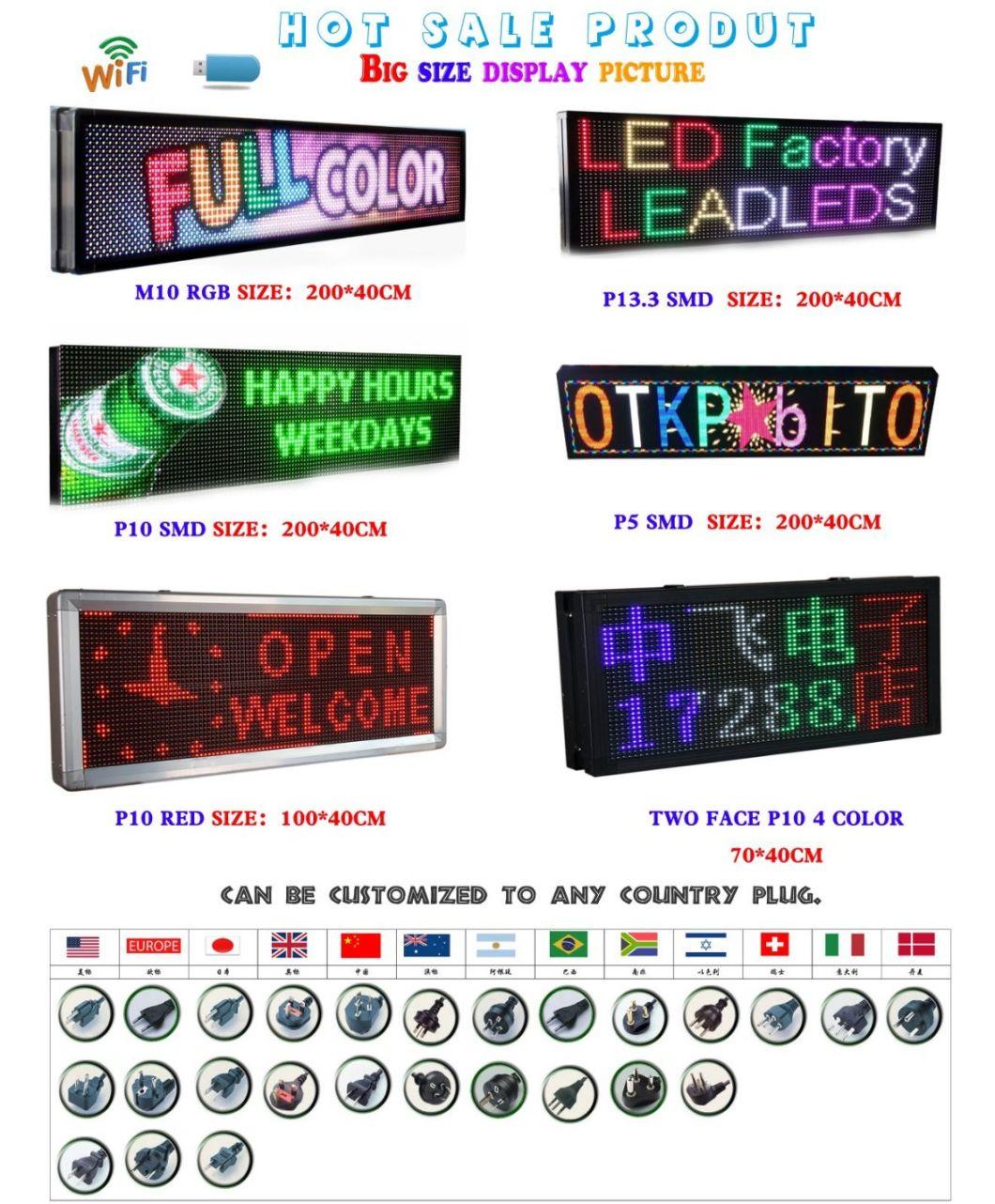 LED Text Billboard Multi-Functional Outdoor Red LED Display