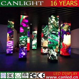 Creative Special Shape Curved Cylinder LED Display Screen for Hotel