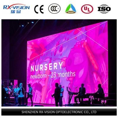 P3.91LED Display Full Color Indoor Rental Stage Video Wall Panel Matrix Screen TV 500*1000cm